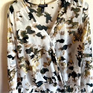 Kenneth Cole sheer blouse